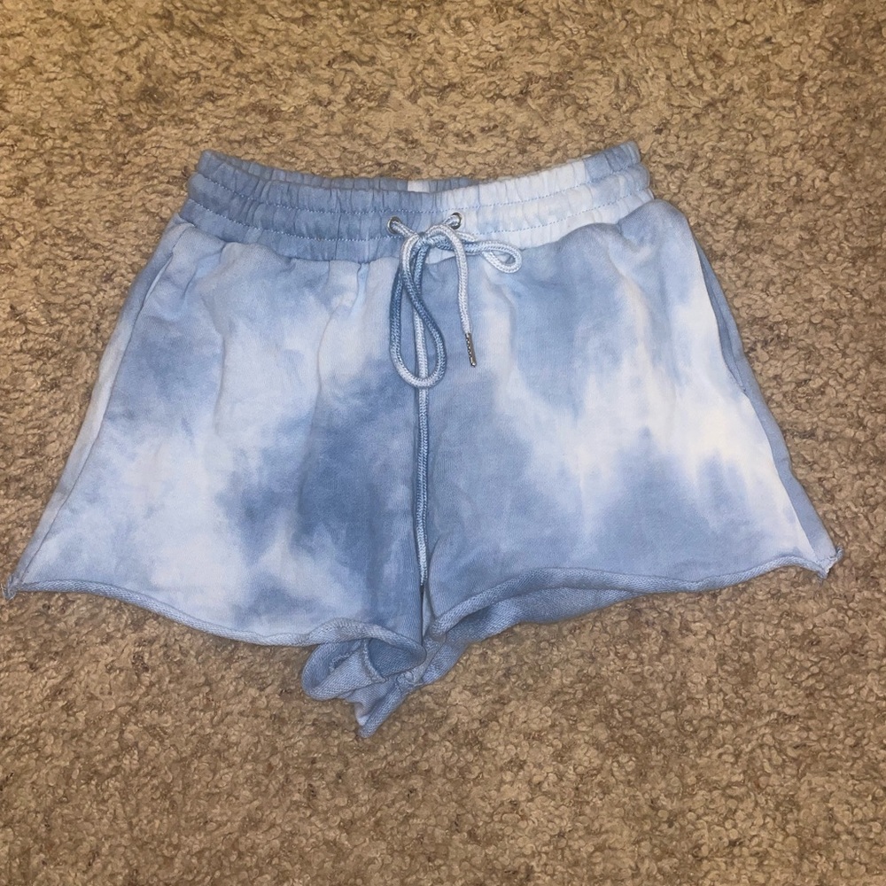 Princess Polly blue sweatshorts size 0